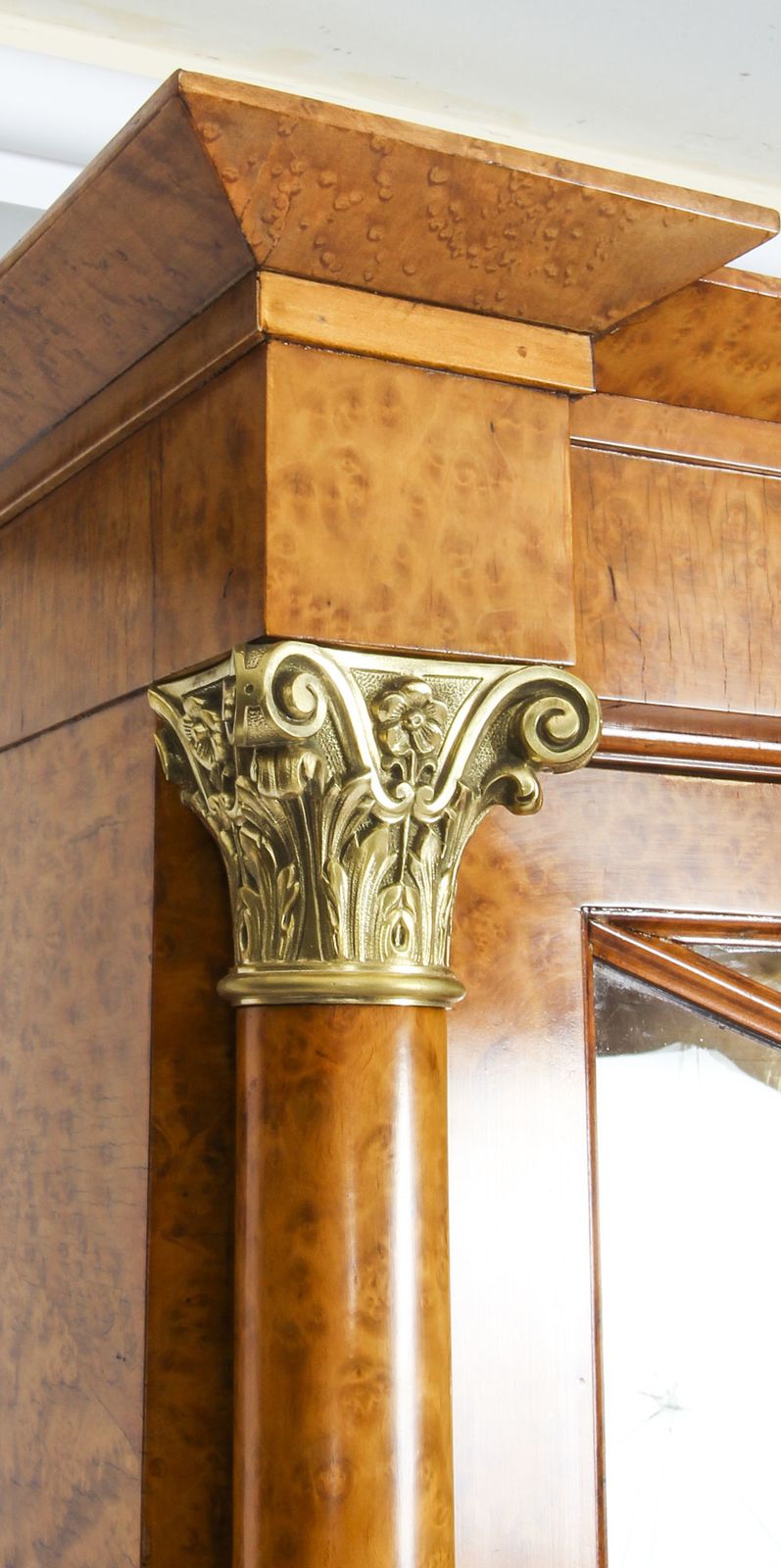 photo furniture Antique French Charles X Burr Maple And Ormolu Bookcase Circa 1820 19th C