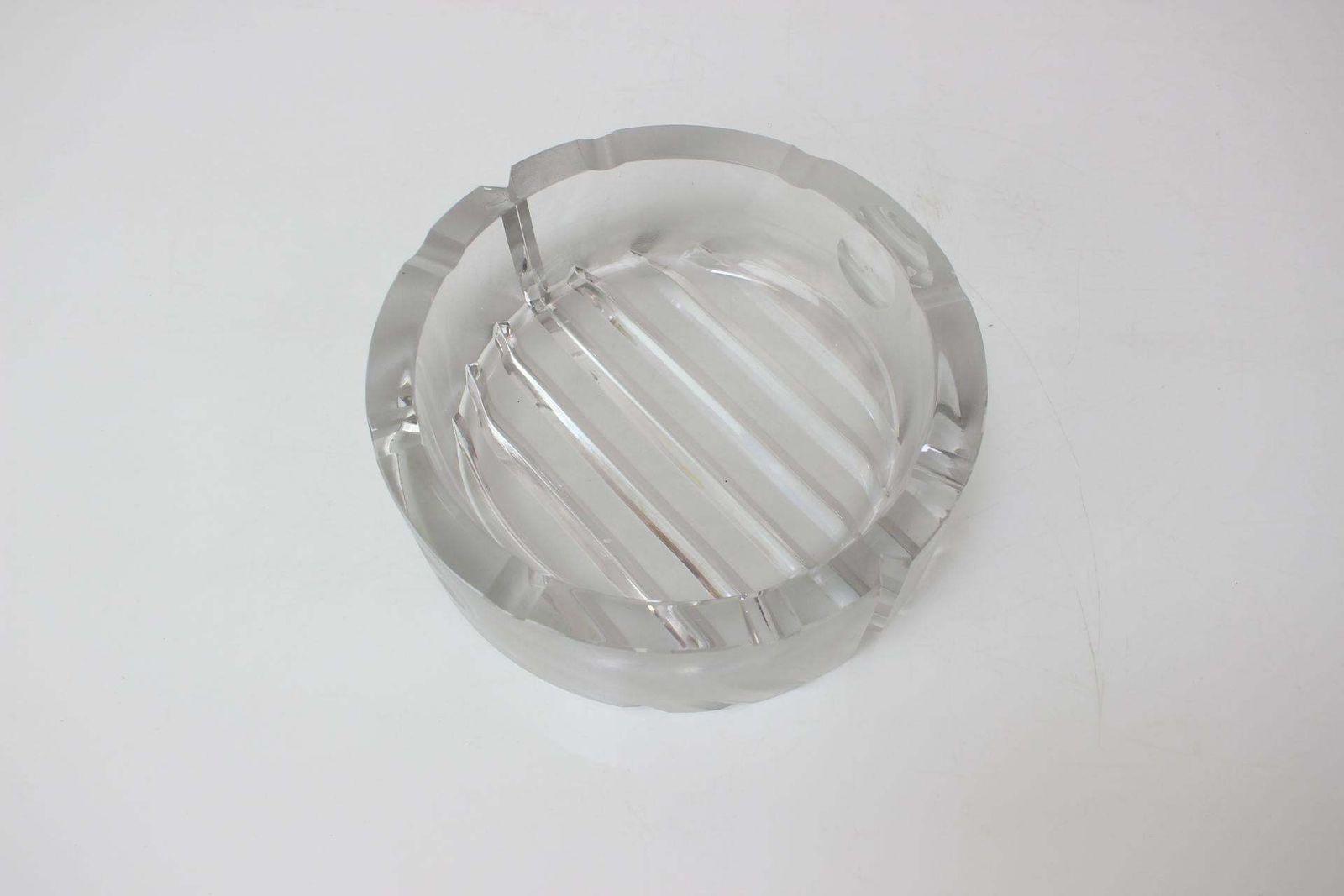 Mid Century Big Ashtray By Bohemia Glass, 1970's photo 351.0