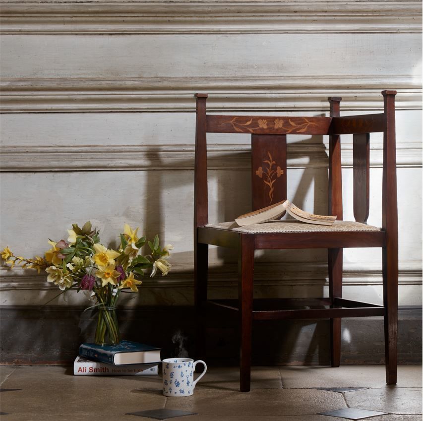 Pair Of Arts And Crafts Mahogany Corner Chairs