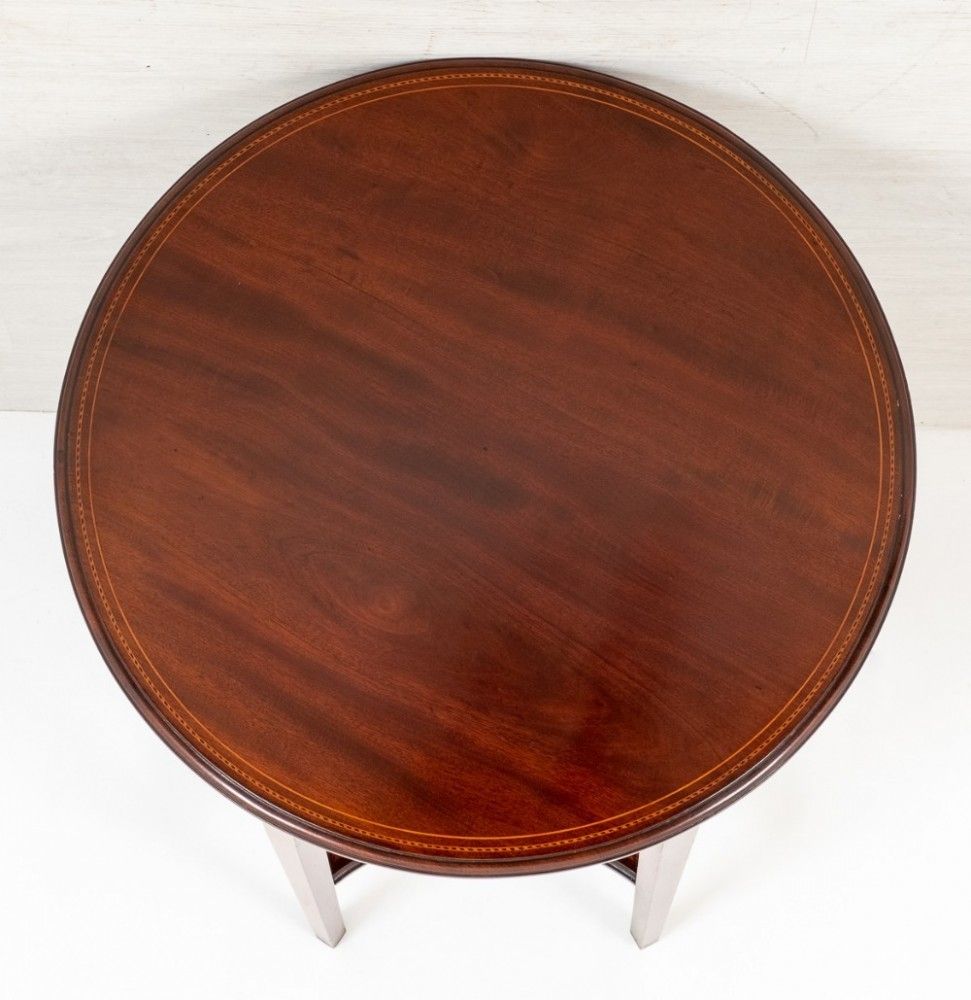 Sheraton Revival Table   Antique Mahogany Centre Tables 1890 photo vinterior