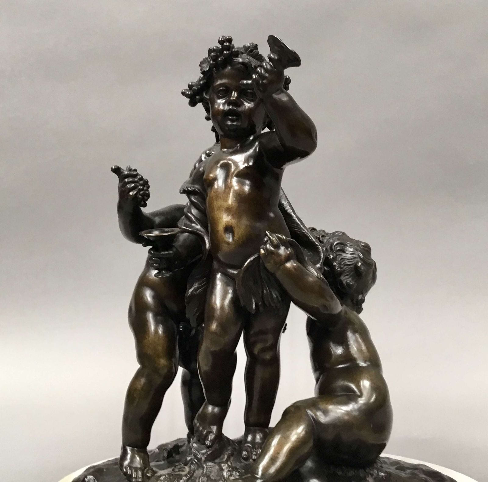 C19th Large Bronze Sculpture Of Bacchanalian Group photo for sale