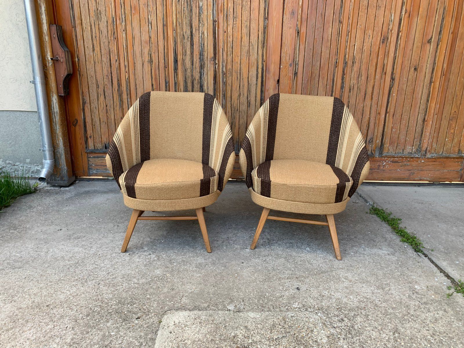 Mid Century Lounge Chairs, 1950s Set Of 2 photo Furniture