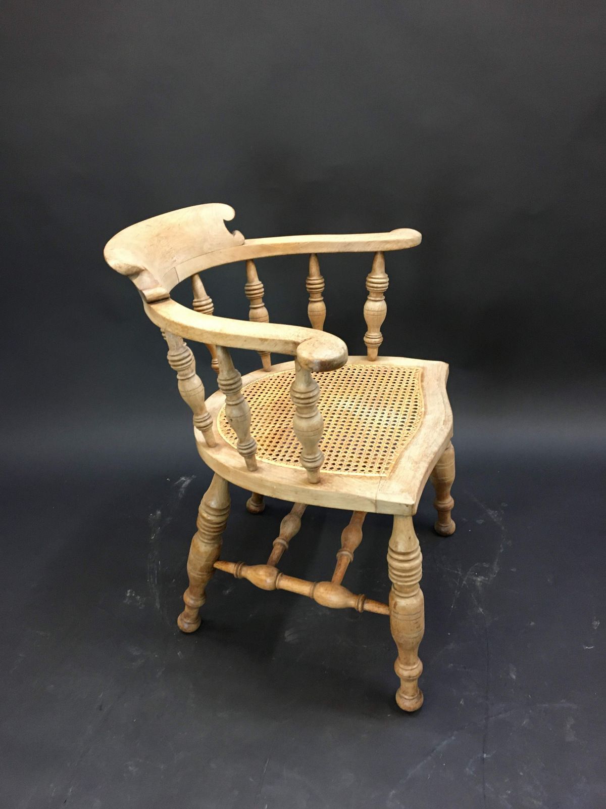 Furniture C19th Mahogany Captains Chair, 1800s photo