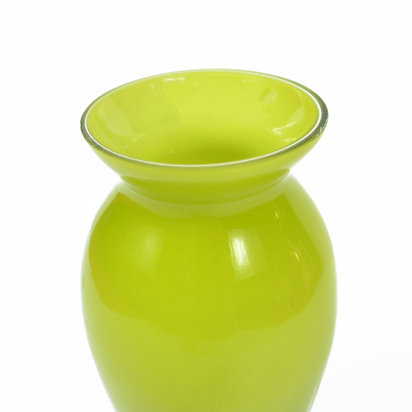 Home Decor 1970s Modern Glass Vase, Farbglashutte Lauscha Thüringen, Germany photo