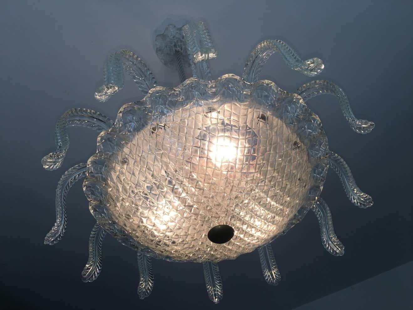 Medusa By Barovier & Toso, Murano, 1950s photo Lighting