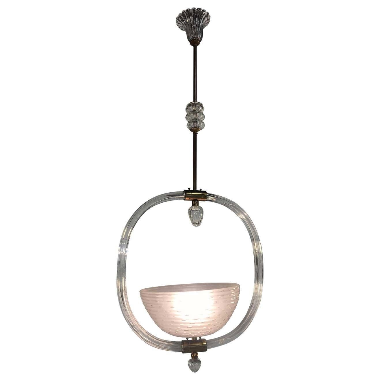 Charming Italian Chandelier By Barovier & Toso, Murano, 1940 photo furniture