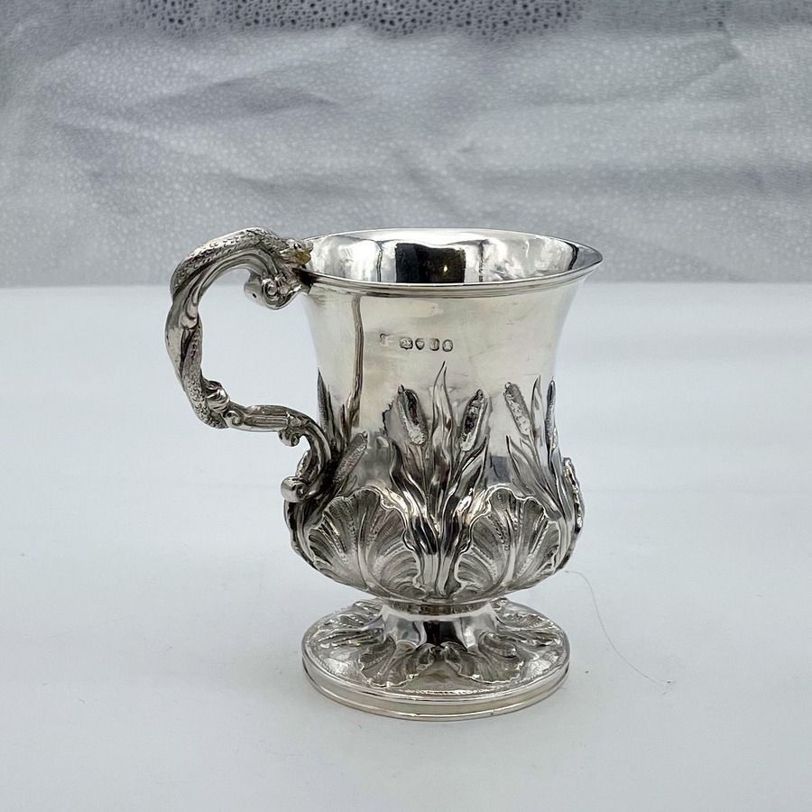 William IV Silver Christening Mug London 1831 Charles Reily & George Storer photo for sale