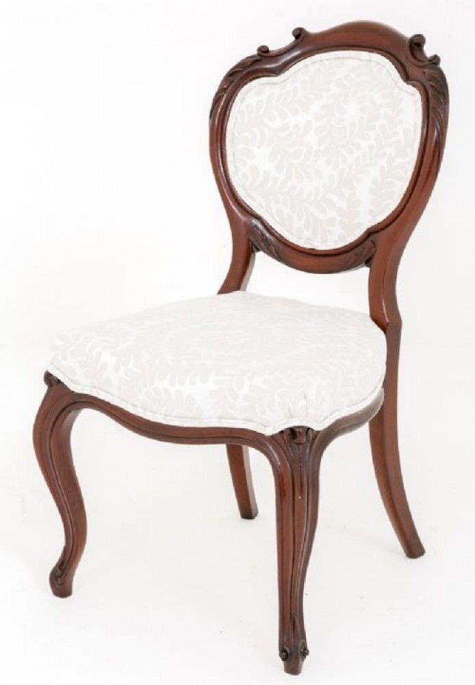 Set Victorian Dining Chairs Balloon Back Antiques photo furniture