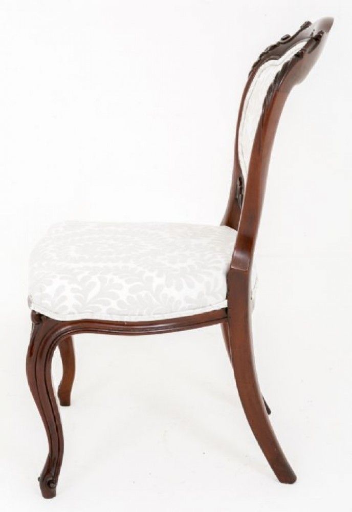 Set Victorian Dining Chairs Balloon Back Antiques photo for sale
