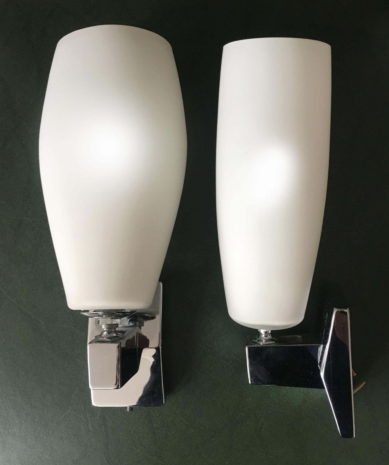 Pair Of Sconces In The Style Of Fontana Arte Italy 1970 photo furniture