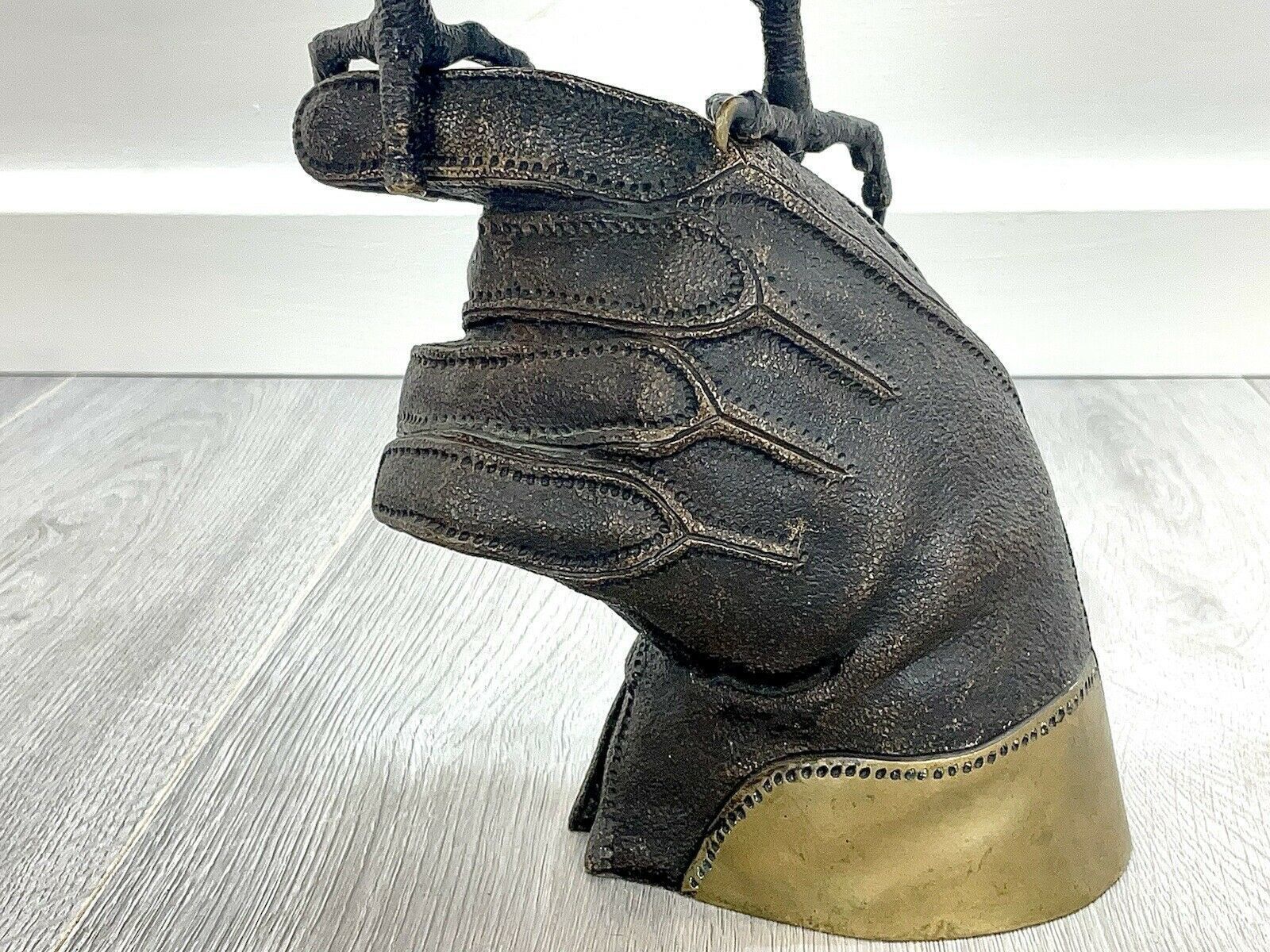 Bronze Falcon, Perched Upon A Falconers Glove   In The Manner Of Gallo photo buy