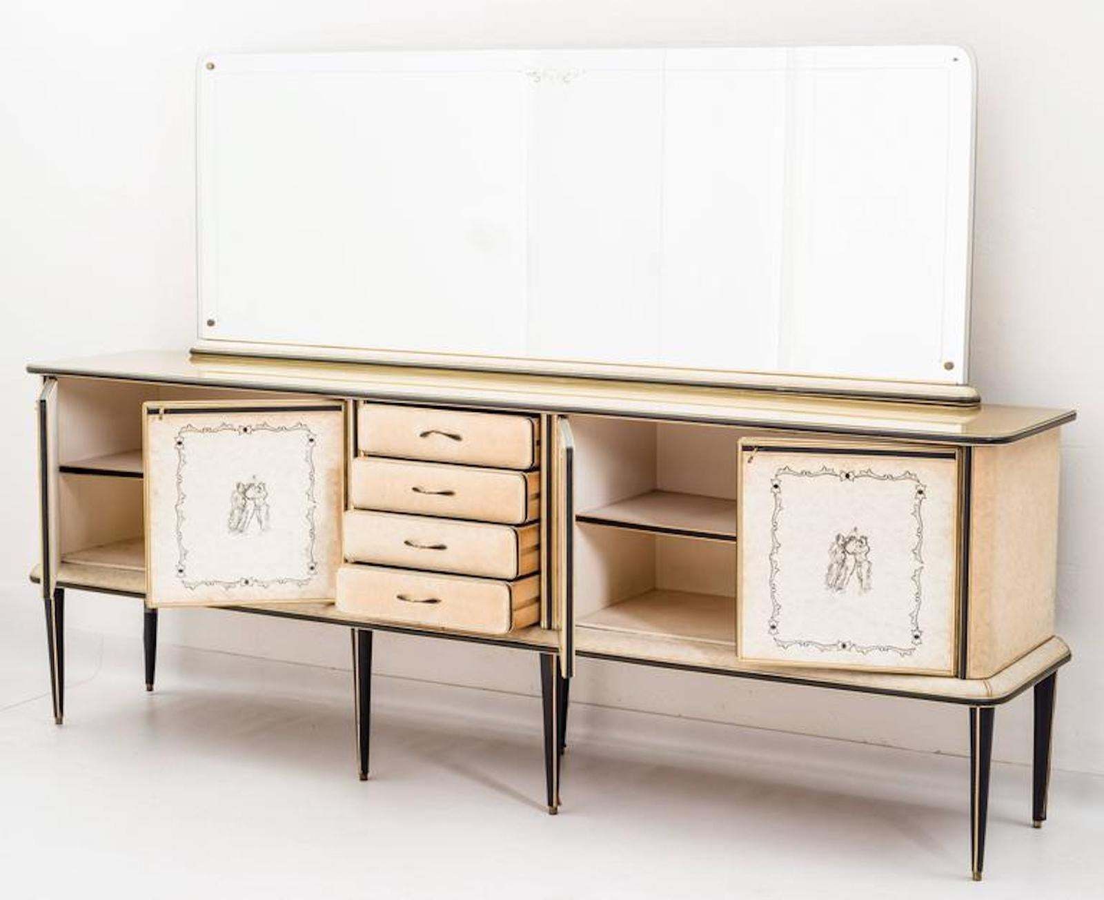 Bar Cabinet By Umberto Mascagni, 1950s photo furniture