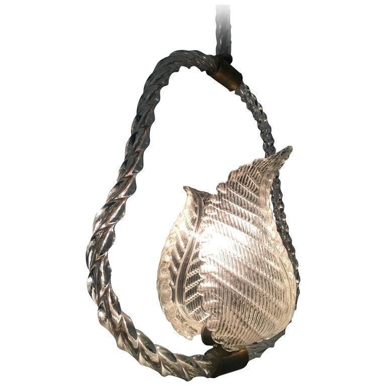 Liberty Pendant Chandelier By Ercole Barovier 1940s photo vintage
