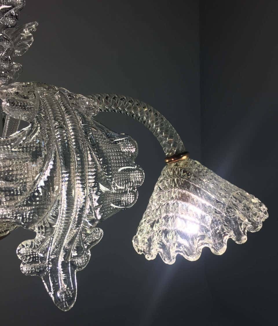 Italian Chandelier By Ercole Barovier, Murano, 1940 photo for sale