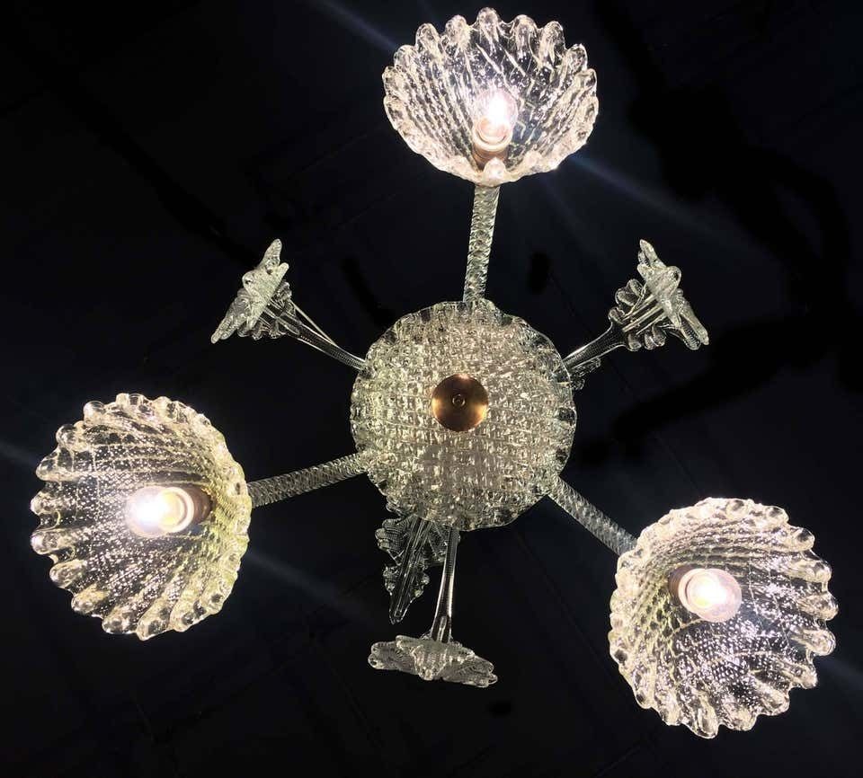 Italian Chandelier By Ercole Barovier, Murano, 1940 photo buy