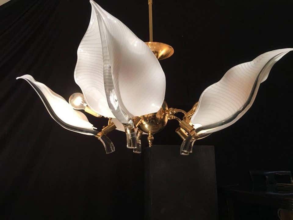 Fantastic Chandelier Franco Luce For Seguso, Murano, 1970s photo vinterior
