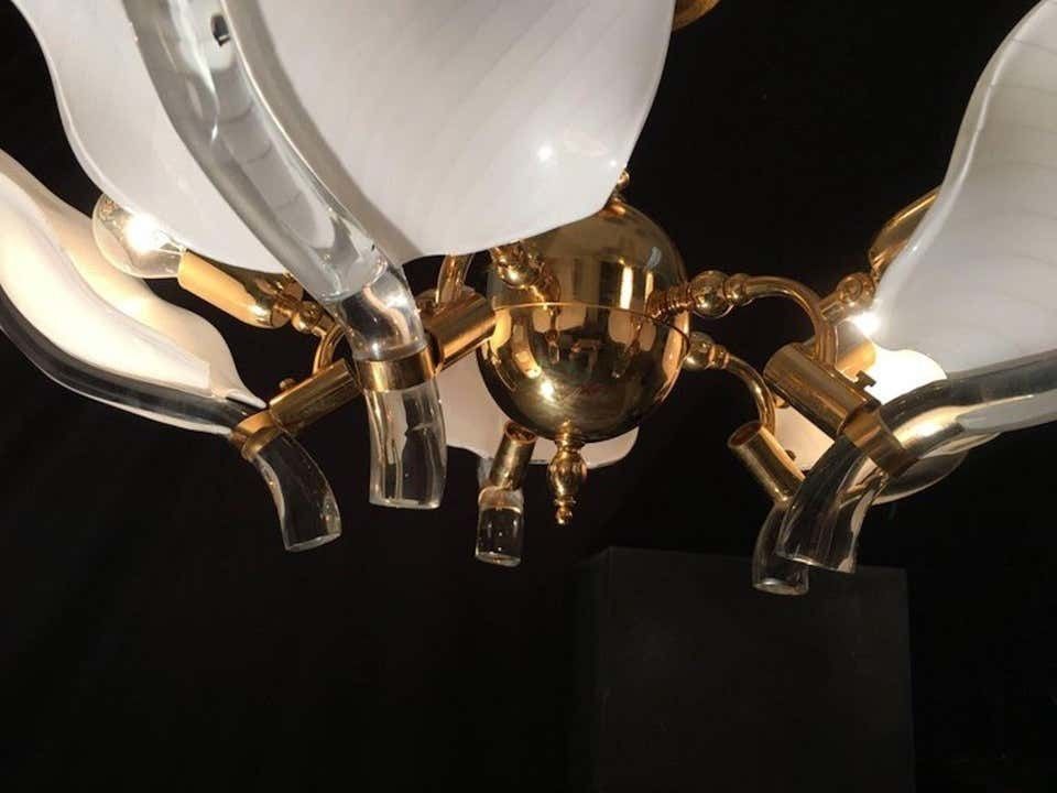 Fantastic Chandelier Franco Luce For Seguso, Murano, 1970s photo buy