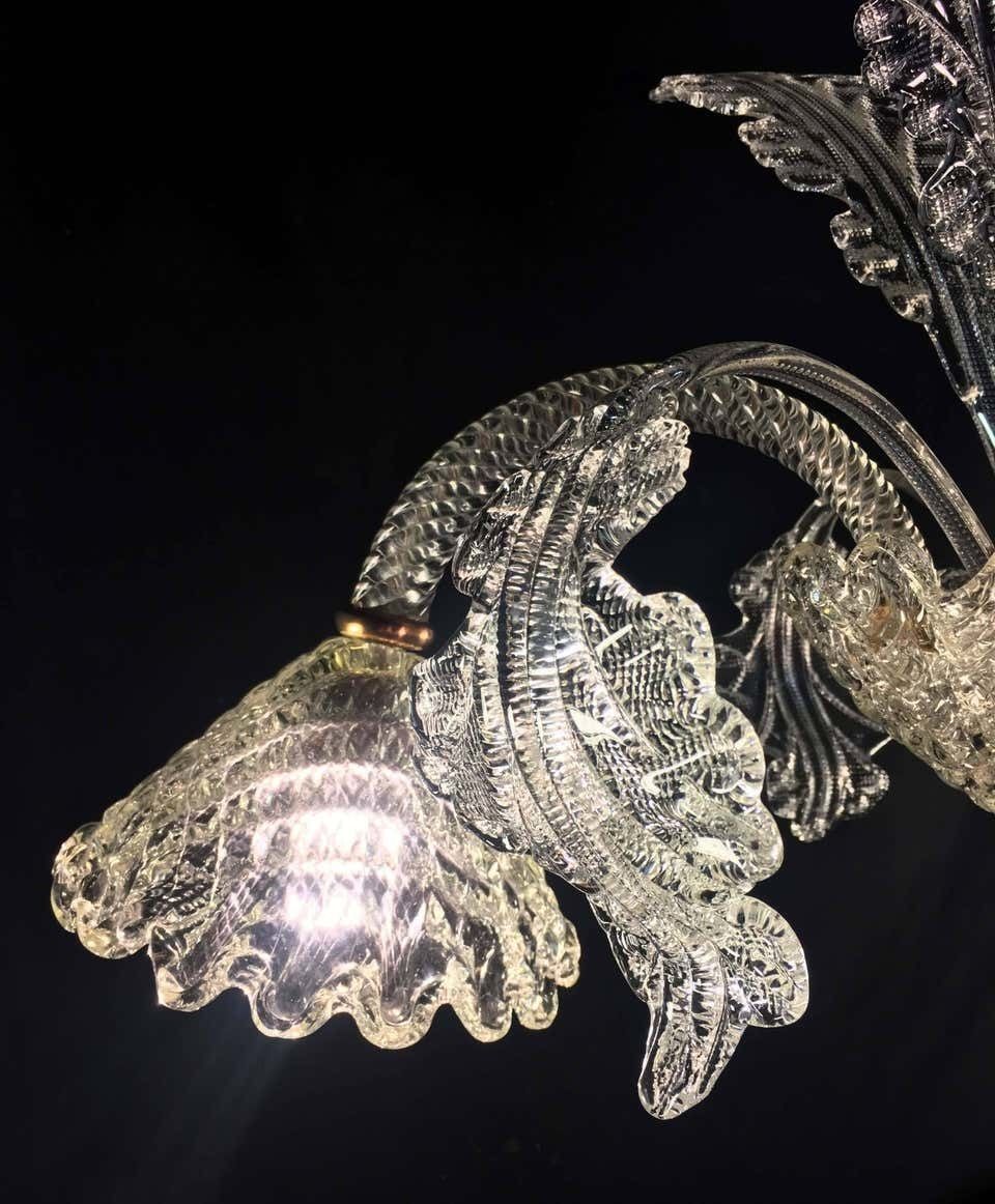 photo furniture Pretty Italian Chandelier By Ercole Barovier, Murano, 1940