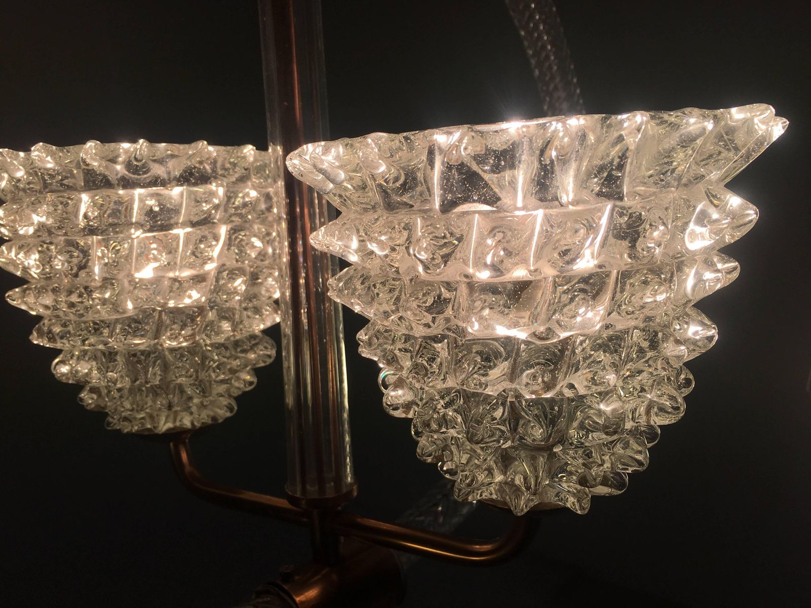 Charming Italian Chandelier By Ercole Barovier Murano 1940 photo buy