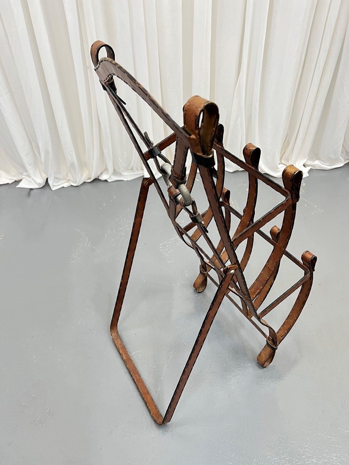 Jacques Adnet Style Magazine Rack photo Home Decor