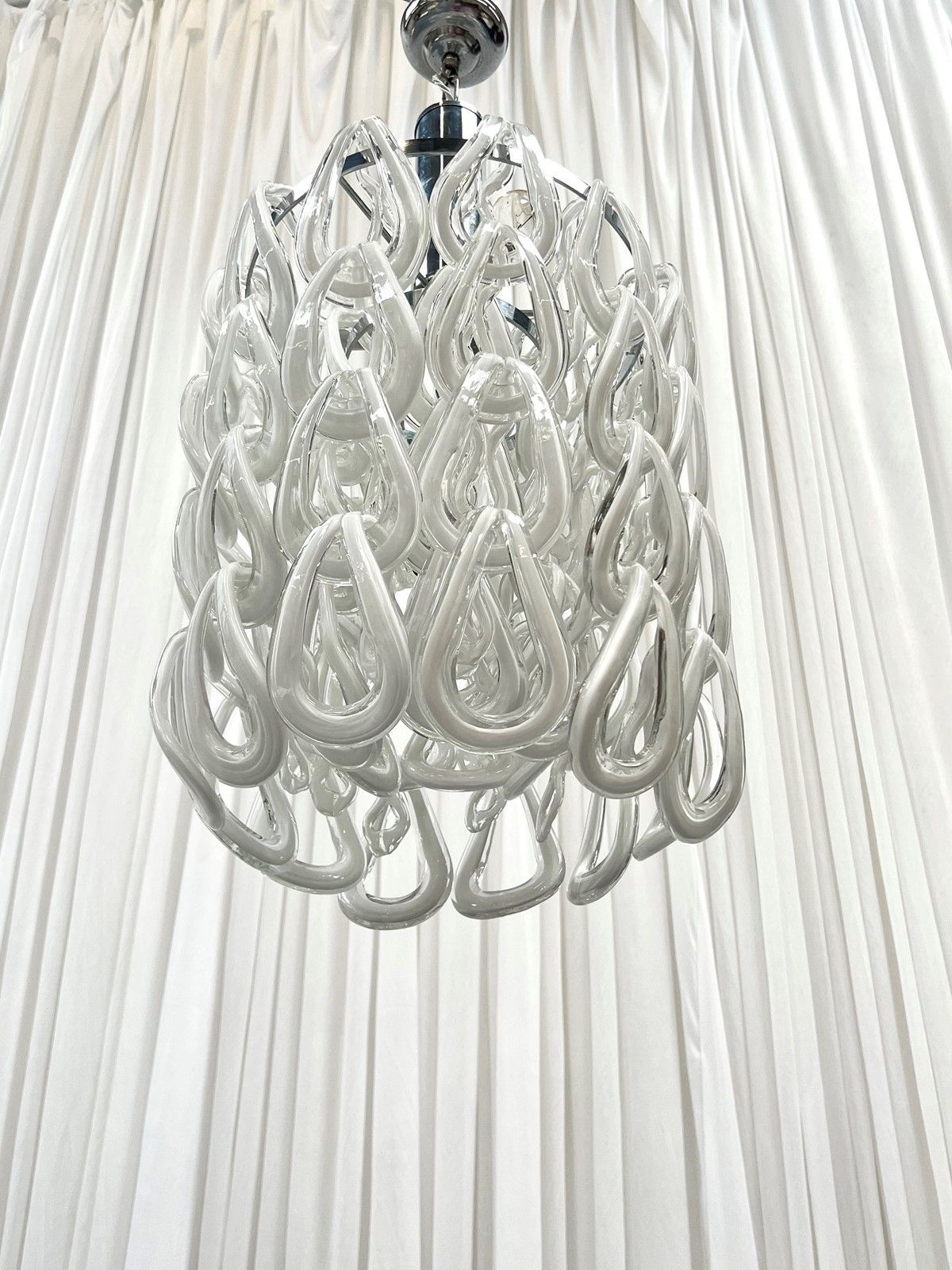 photo for sale Vistosi Chandelier Designed By Angelo Mangiarotti