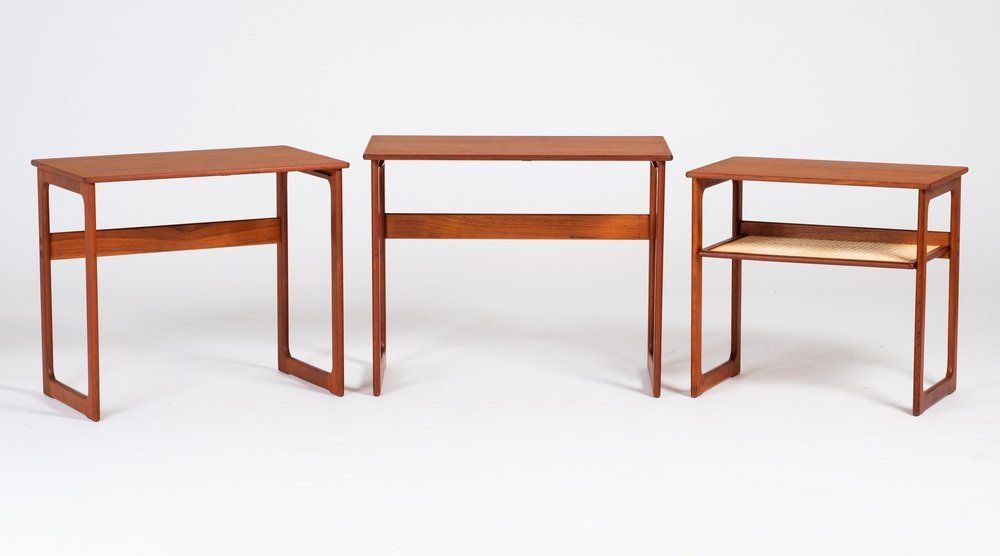 Nesting Tables In Teak By Johannes Andersen For Cfc Silkeborg, Denmark, 1950s, Set Of 3 photo Furniture