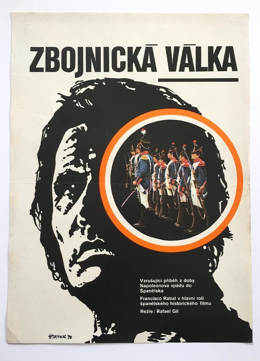 Original Film Poster, La Guerilla, Martin Dyrynk, 1976, Genuine Czech Vintage Print