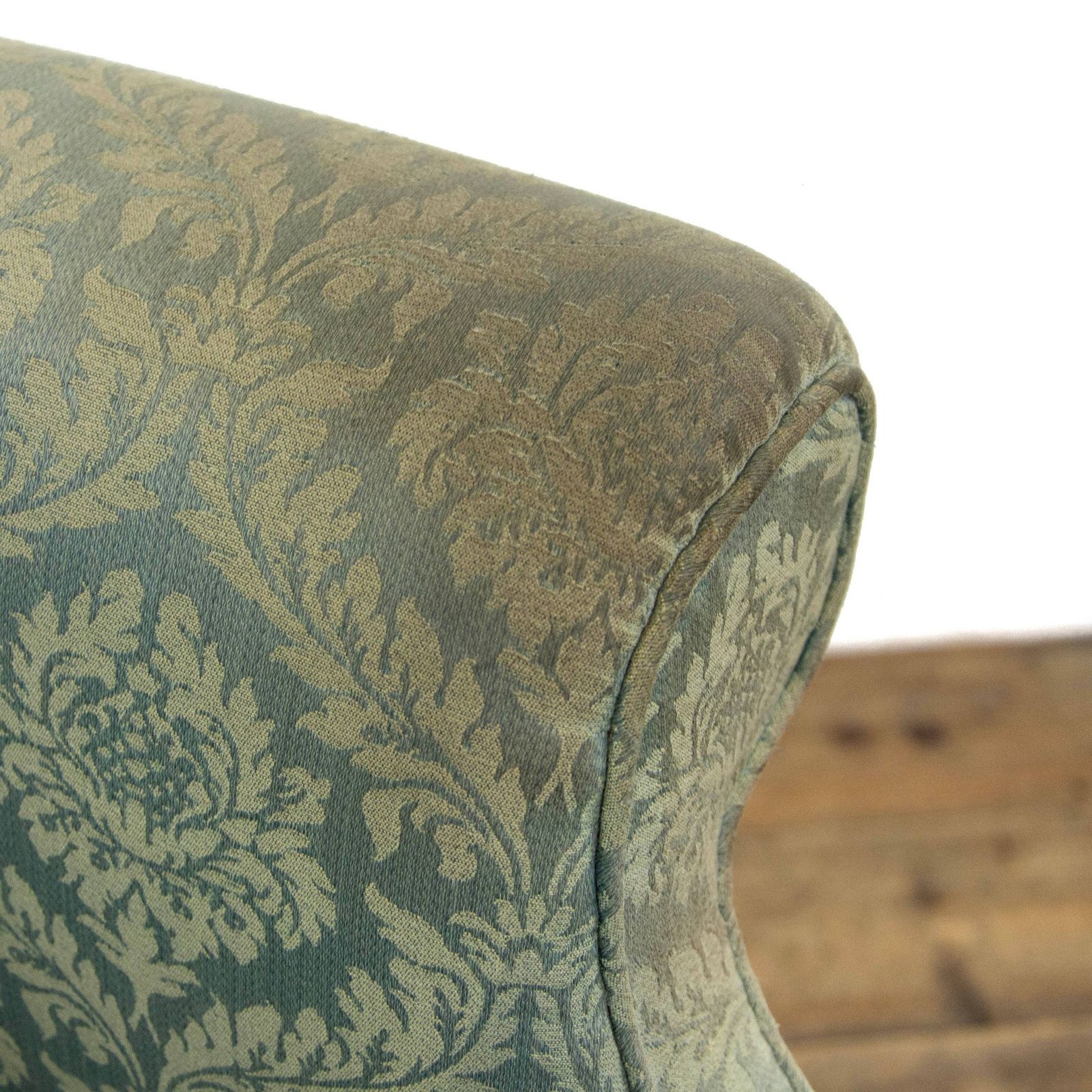Blue Upholstered Armchair In William And Mary Style photo buy
