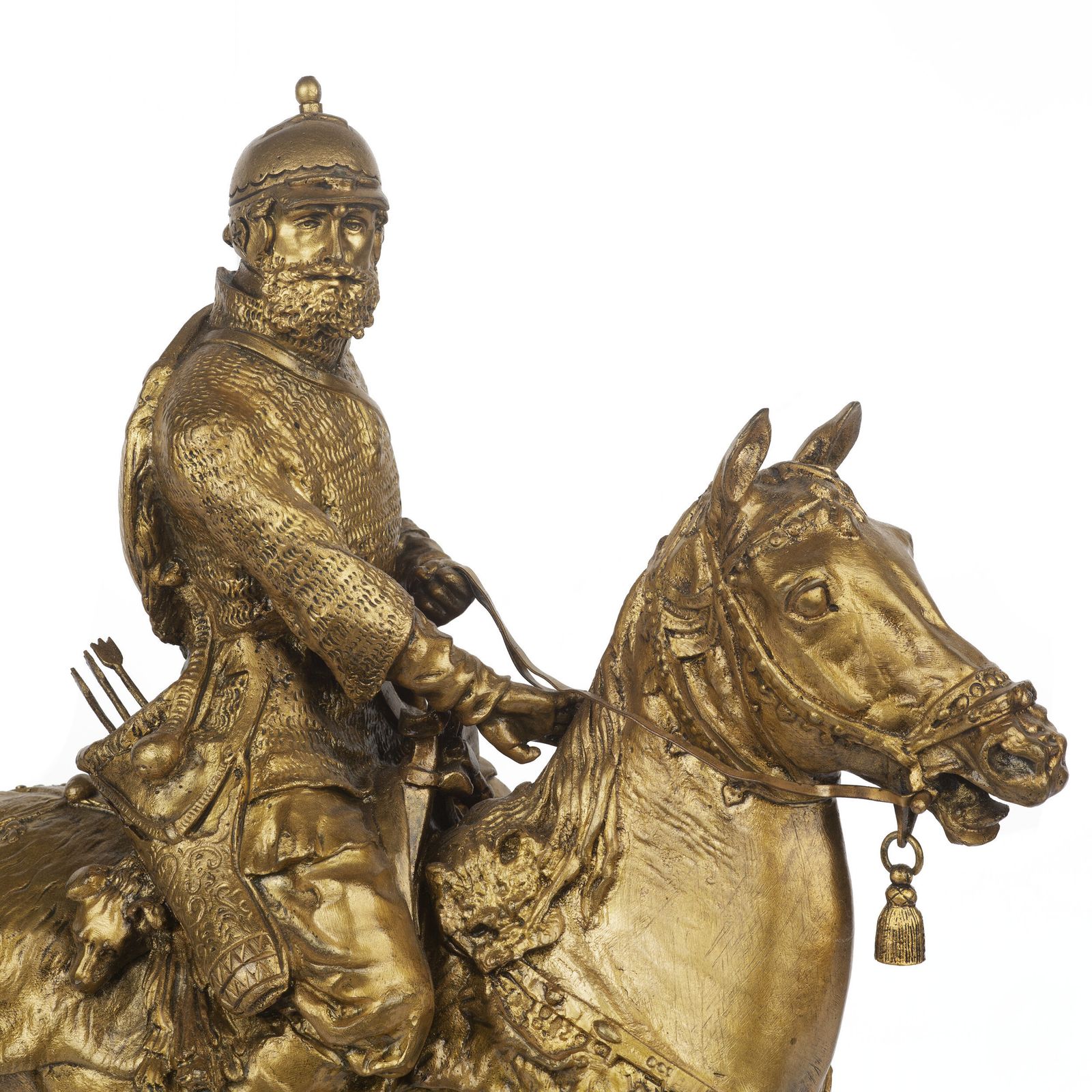 Evgeni Alexandrovich Lanceray, 1848 1886 A Bronze Figure Of Oprichnik (Prince Vyazemskii) photo Art