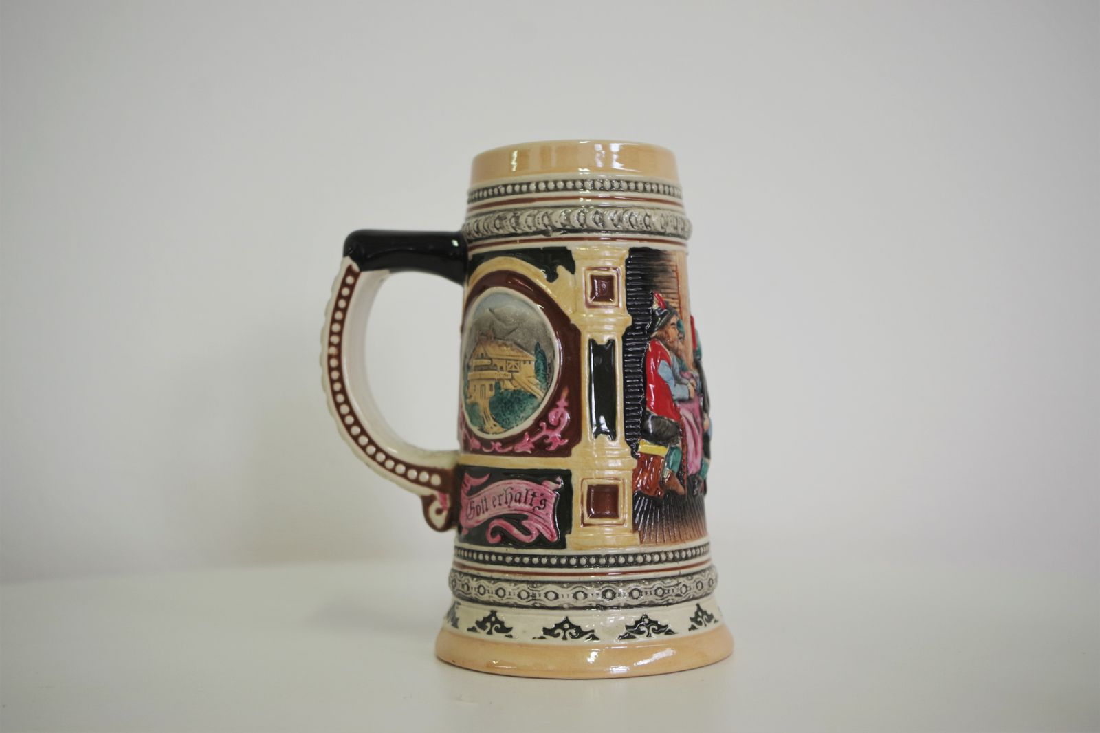 Porcelain Beer Mugs, 1980s, Set Of 3 photo vintage
