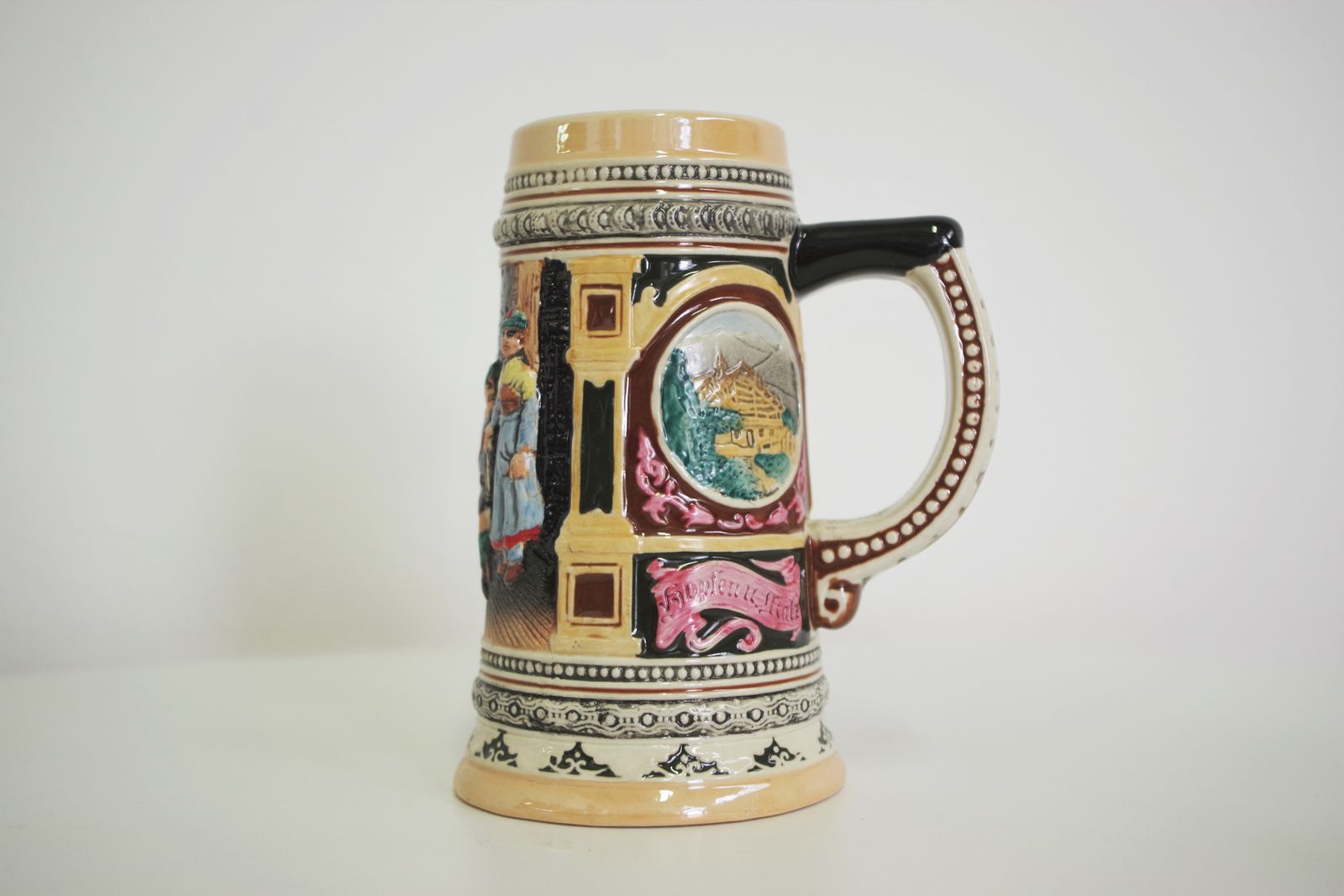 Home Decor Porcelain Beer Mugs, 1980s, Set Of 3 photo