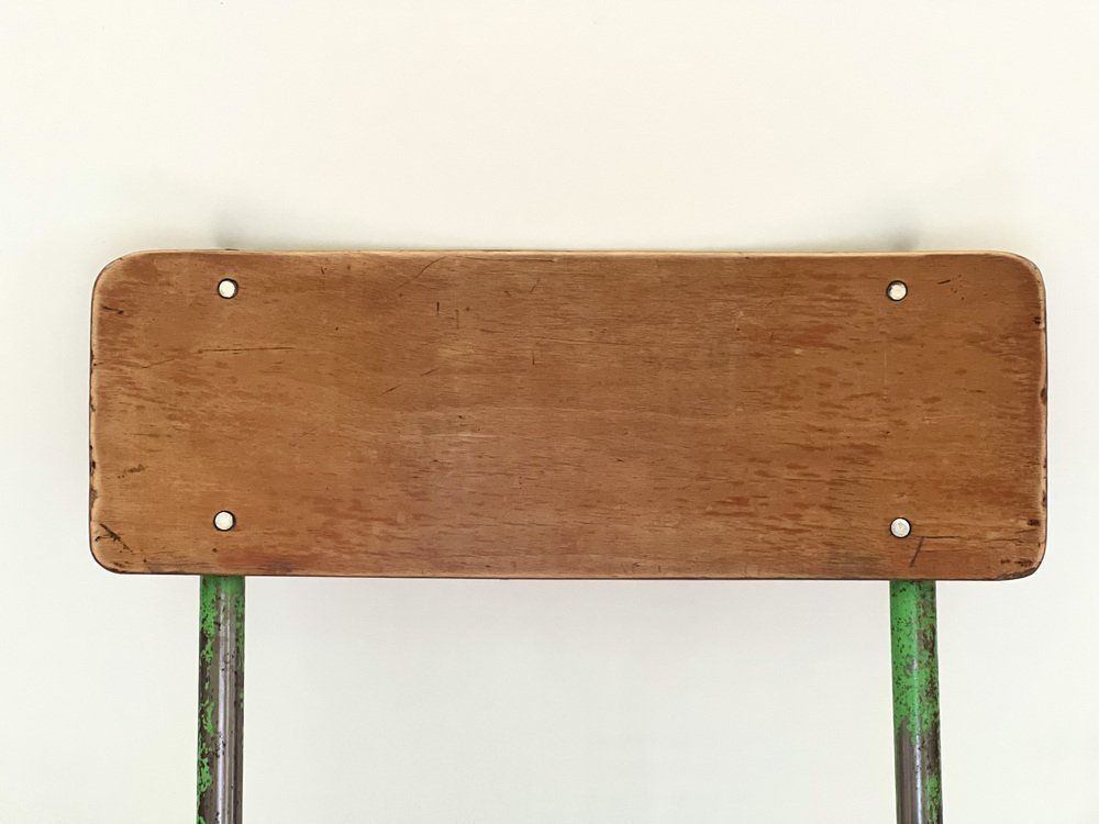 photo furniture Industrial Wooden Chair, 1970s
