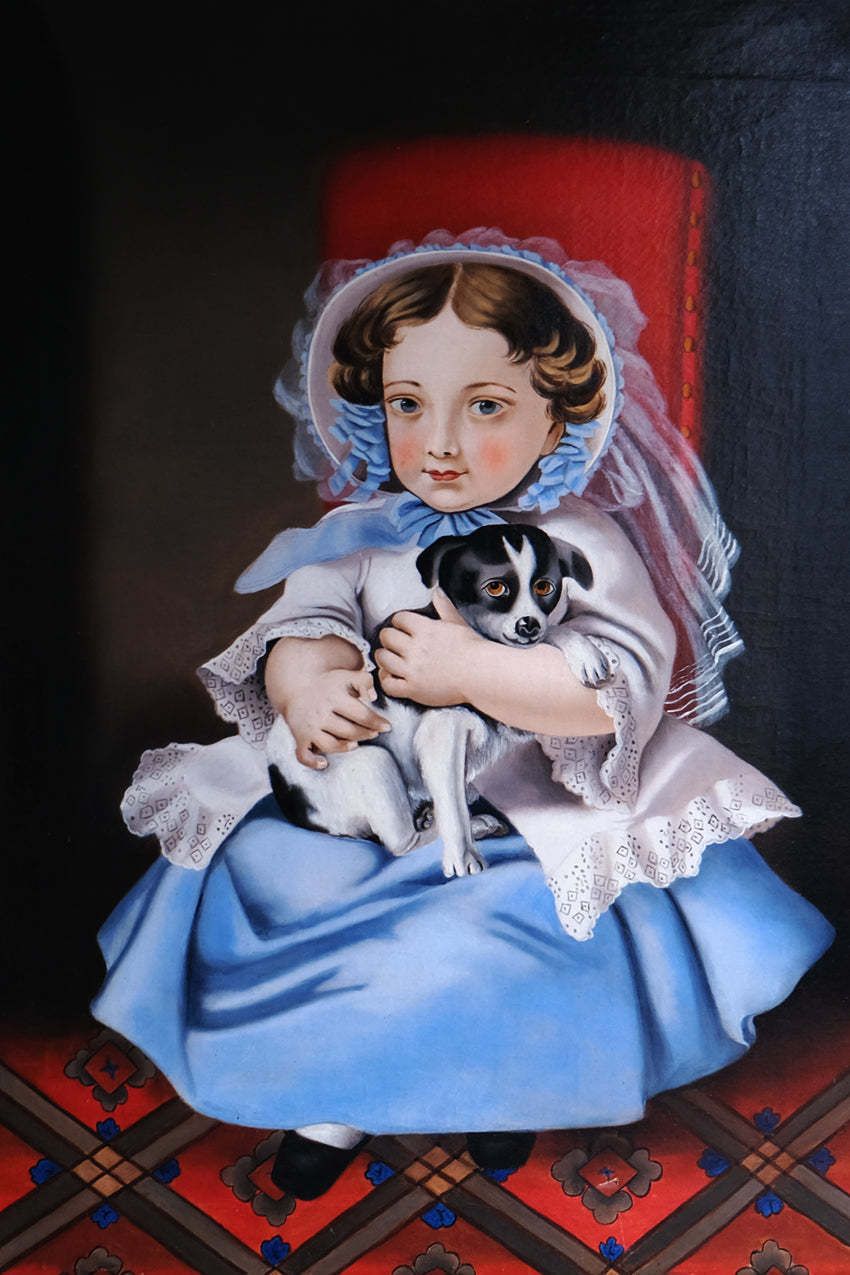 Provincial School, Portrait Of A Girl photo Art