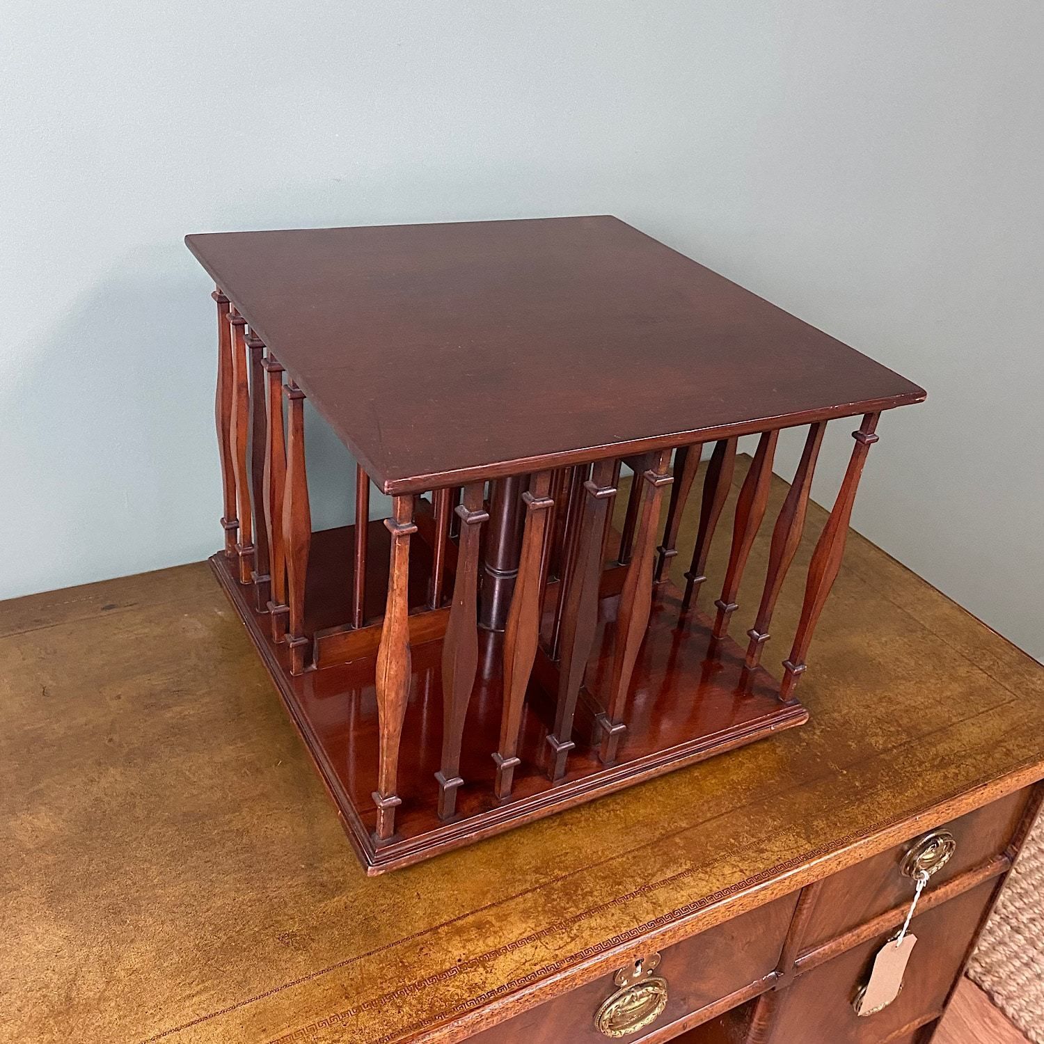 Edwardian Revolving Antique Book Stand photo for sale