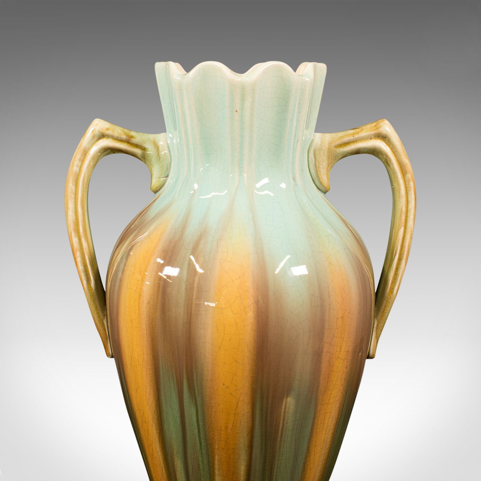 photo for sale Antique Decorative Vase, French, Ceramic, Flower Urn