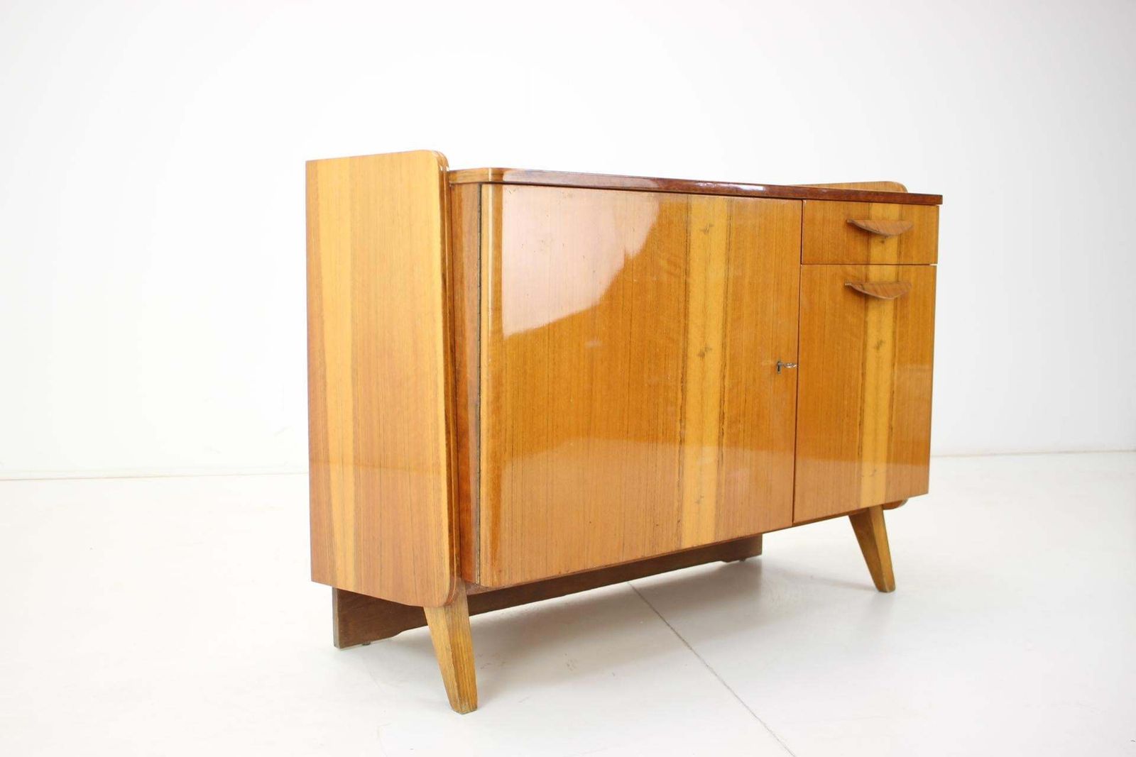 photo furniture 1960s Storage Cabinet By Tatra Pravenec, Designed F.Jirak, Czechoslovakia