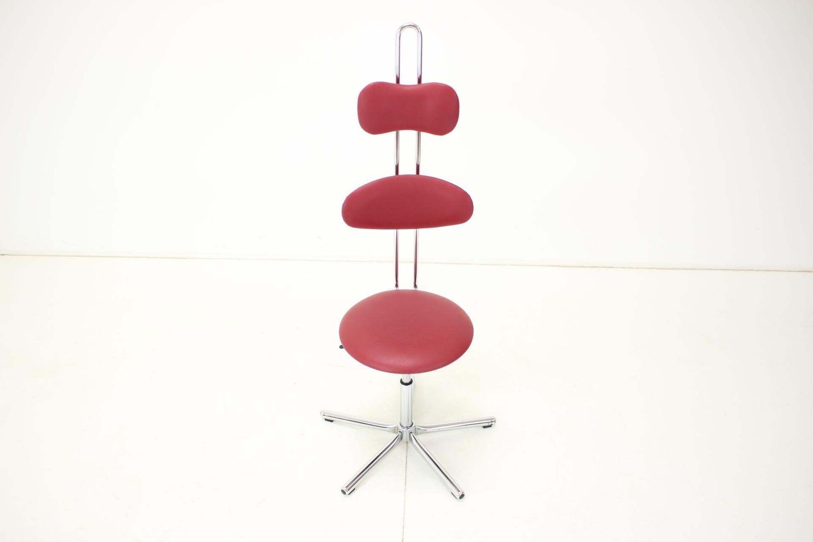 Height Adjustable Swivel Chair 1980s, Czechoslovakia photo for sale