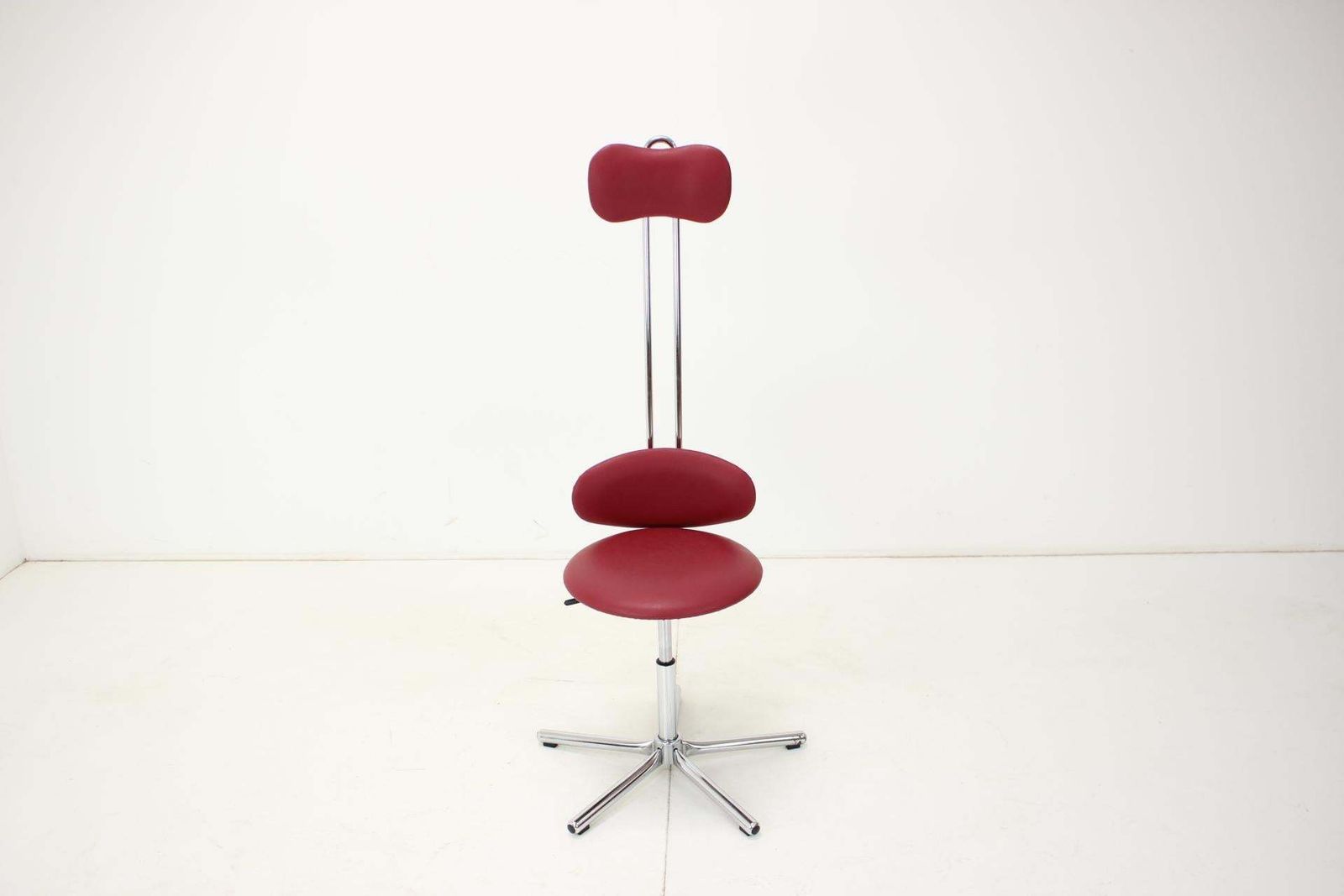 Height Adjustable Swivel Chair 1980s, Czechoslovakia photo Furniture