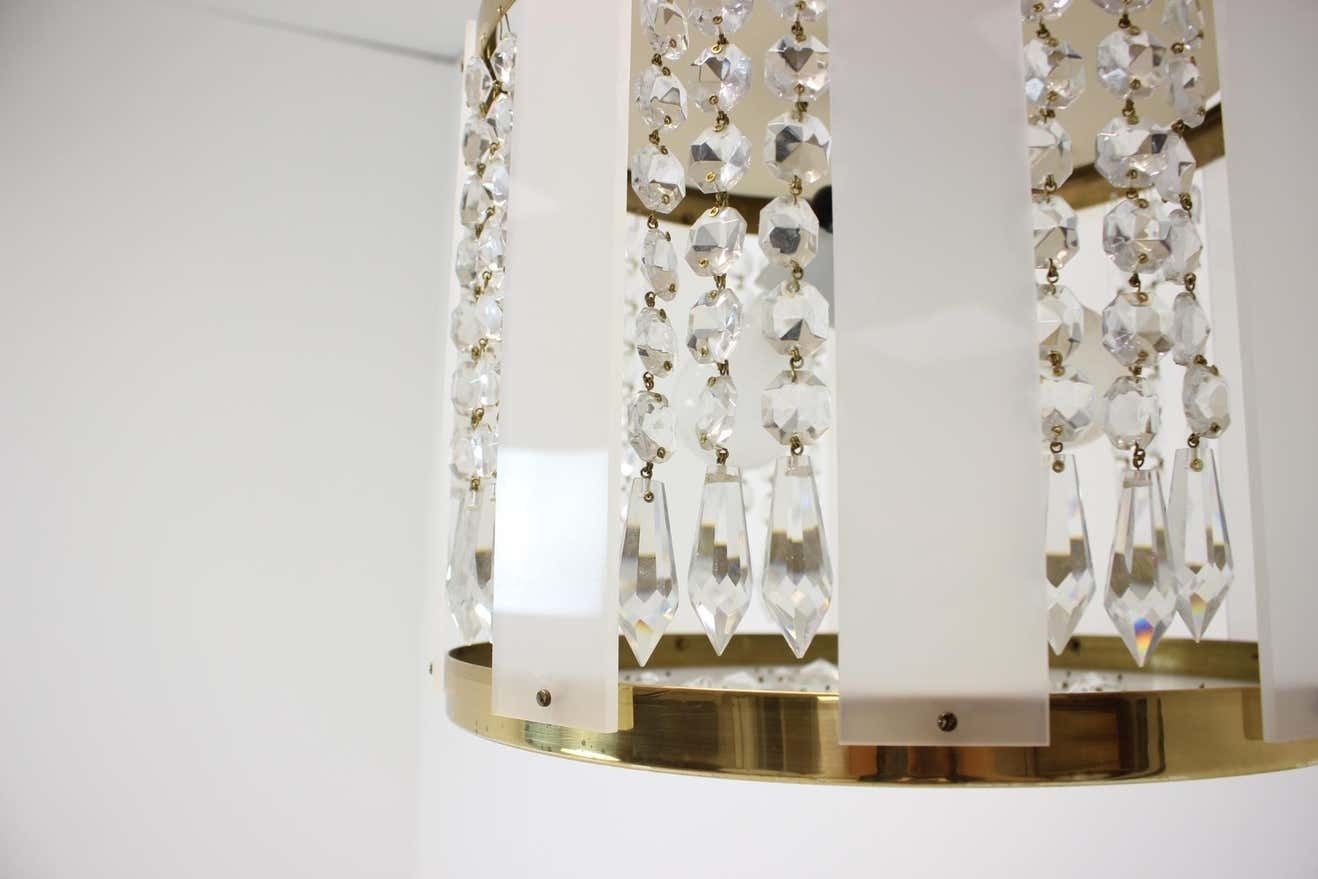 Mid Century Krystal Chandelier By Jablonecke Sklarny, 1970’s photo vinterior