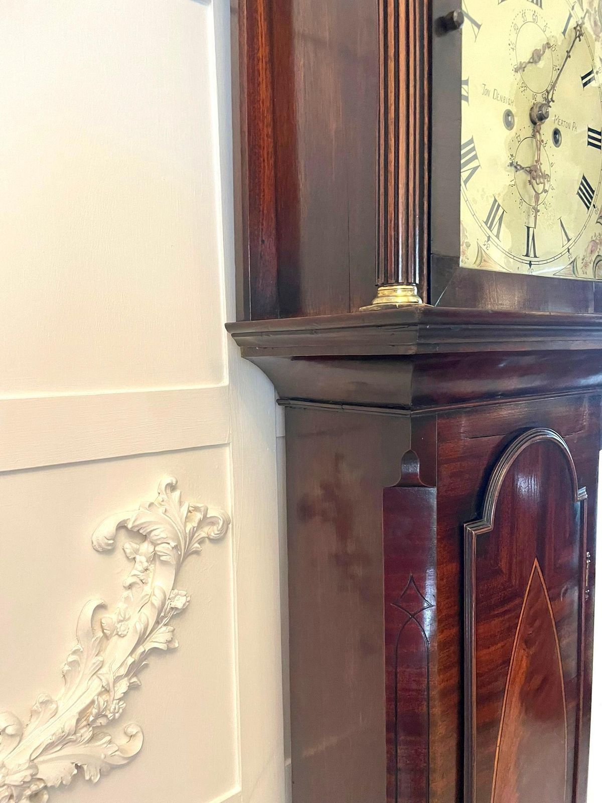 Antique George III Superior Quality Mahogany Inlaid Eight Day Longcase Clock photo Home Decor