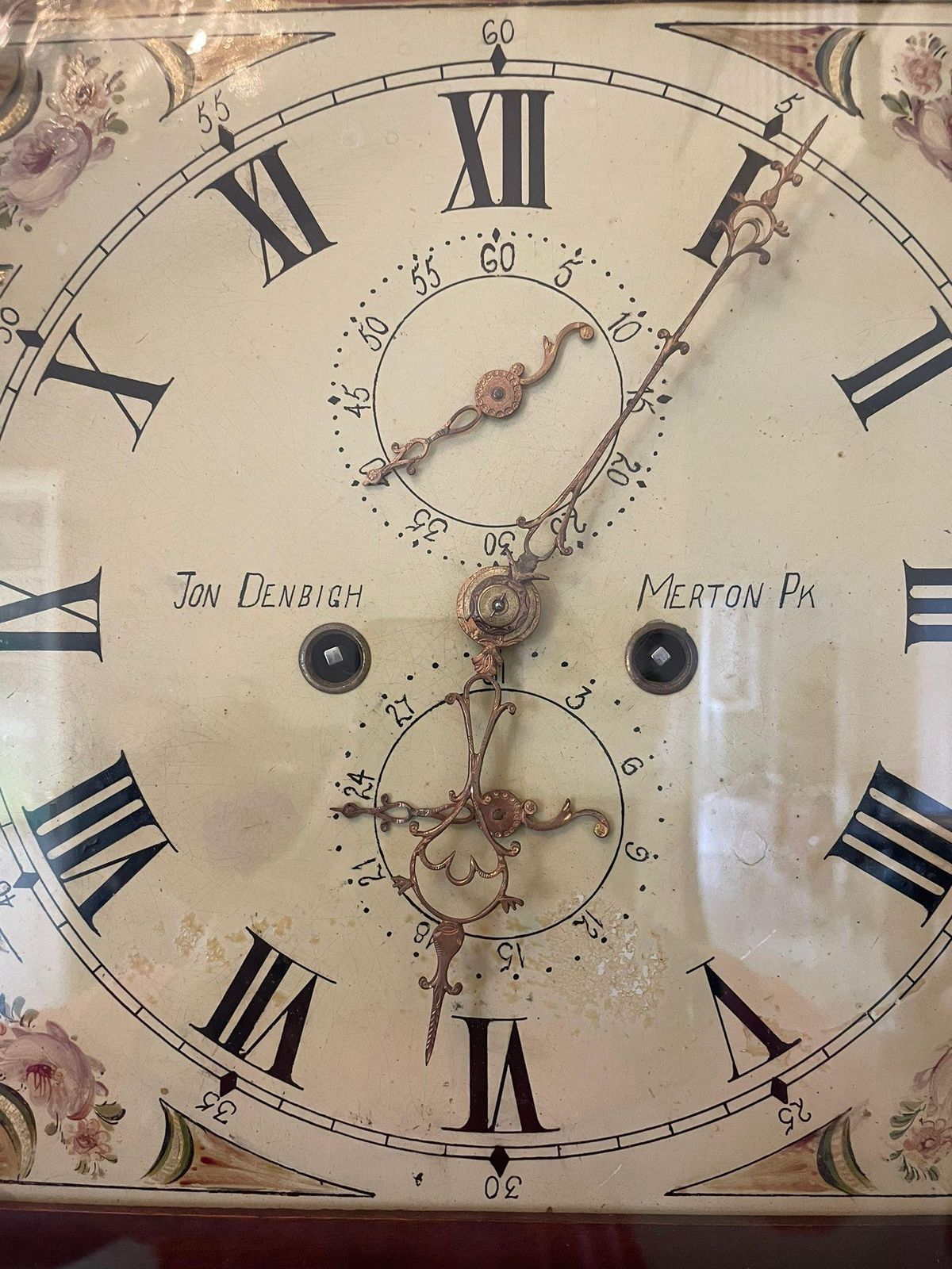 photo furniture Antique George III Superior Quality Mahogany Inlaid Eight Day Longcase Clock