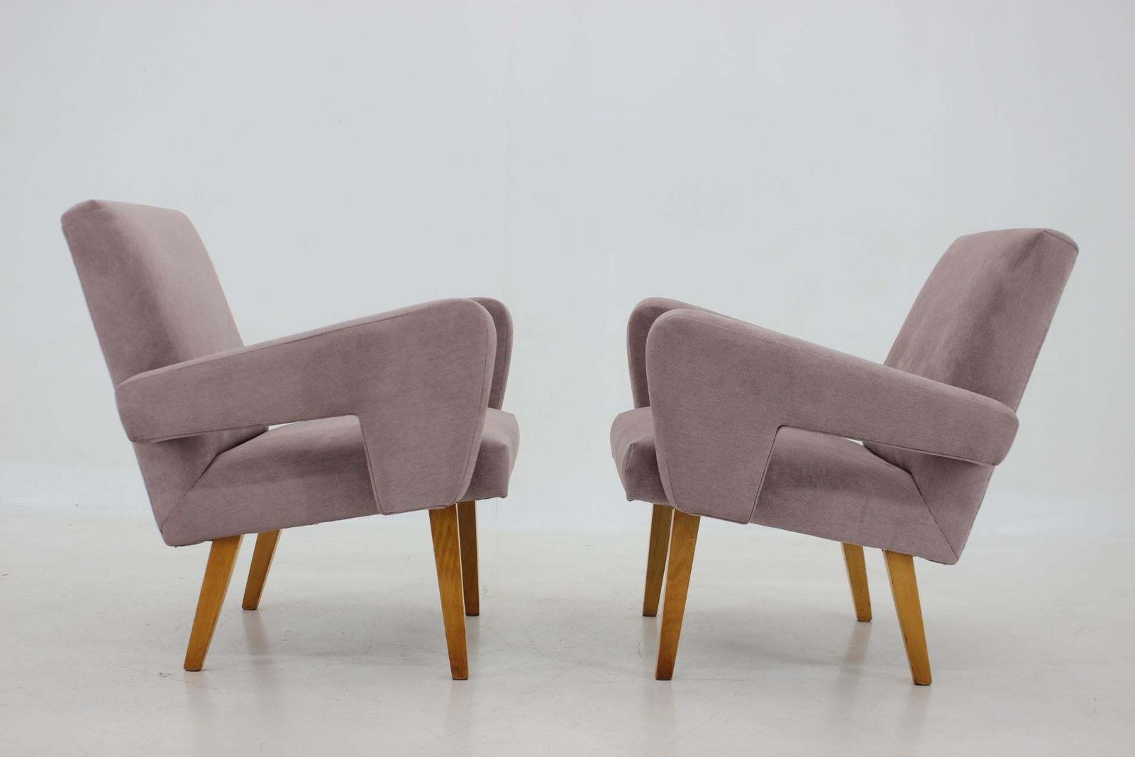 1960s Pair Of Design Armchairs, Czechoslovakia photo furniture