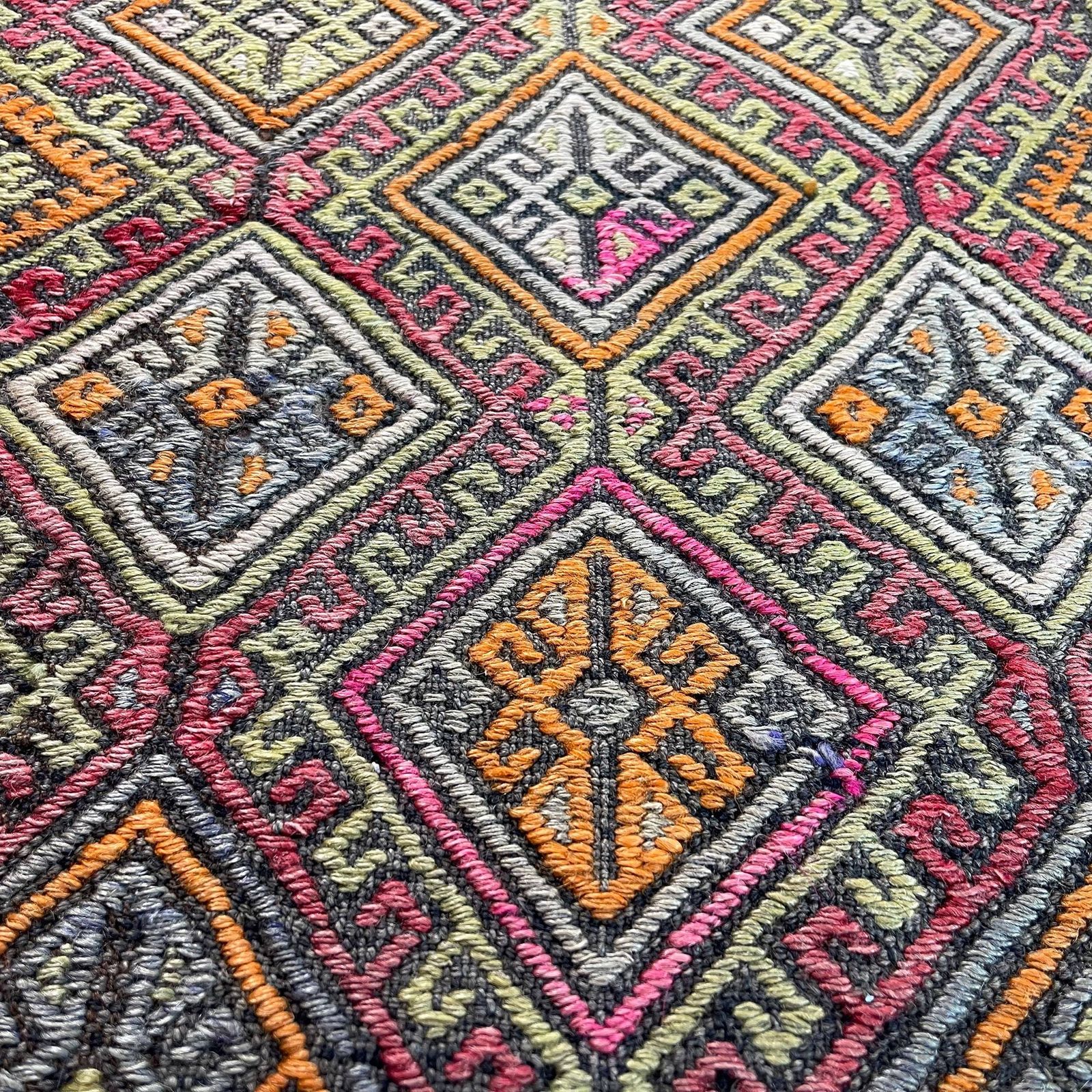 Traditioneel Turks Mini Kilimkleed, Vintage Anatolisch Turks Kilimkleed, 90 X 52 Cm photo vinterior