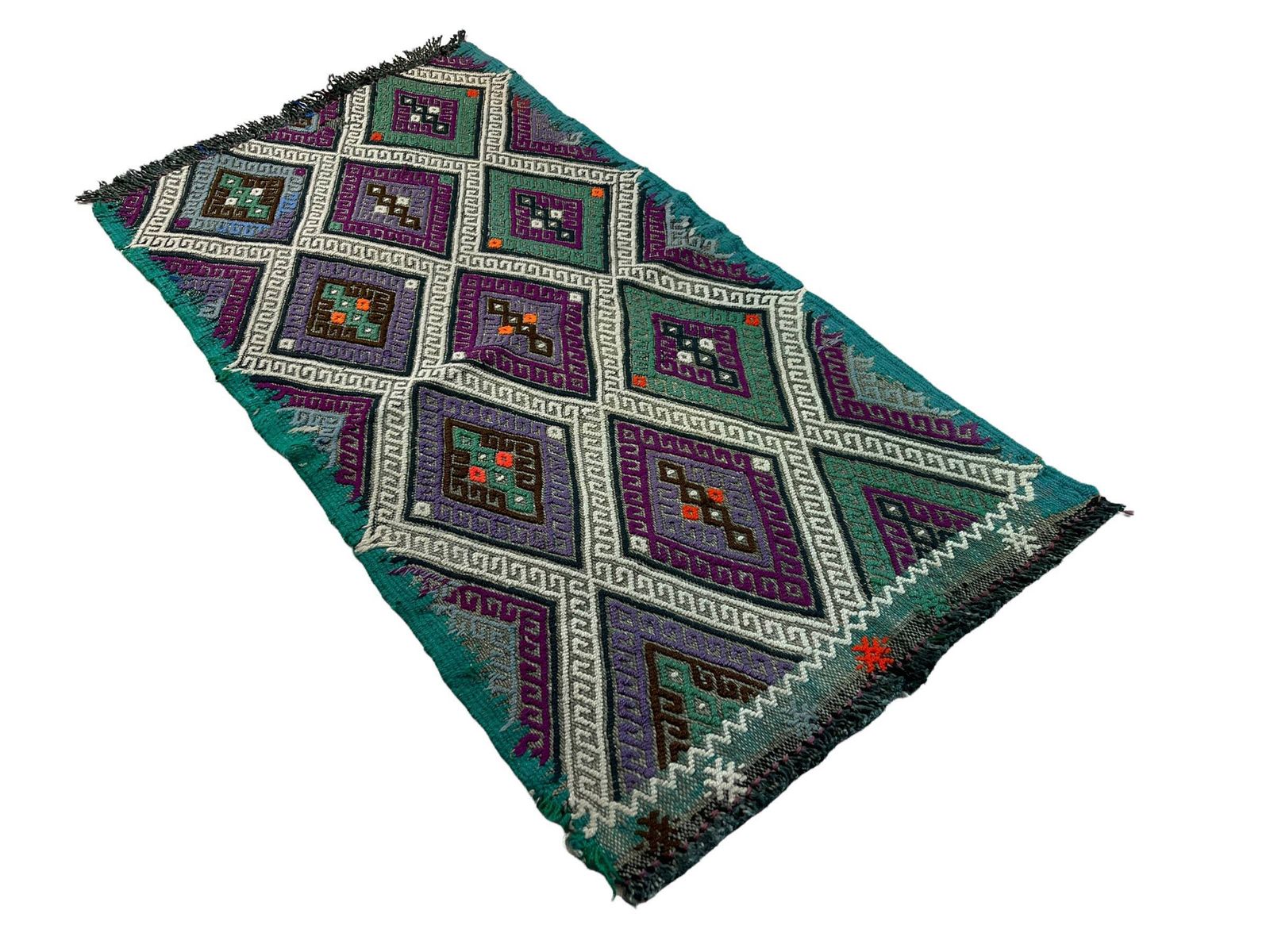 Traditioneel Turks Mini Kilimkleed, Vintage Anatolisch Turks Kilimkleed, 87 X 44 Cm photo buy