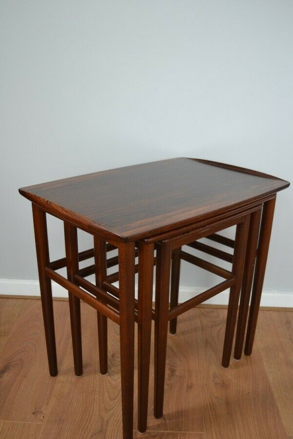 Mid Century Danish Rosewood Nest Of Tables photo furniture