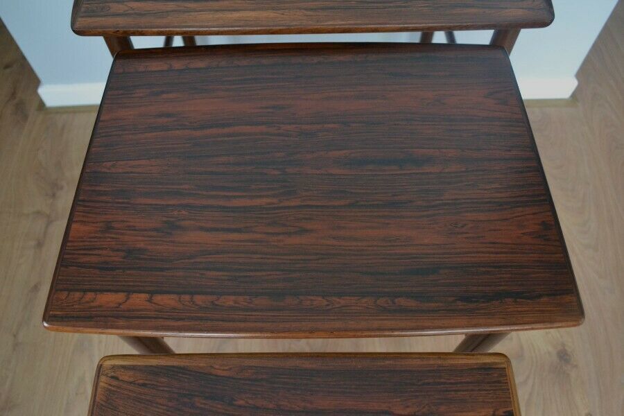 Mid Century Danish Rosewood Nest Of Tables photo buy