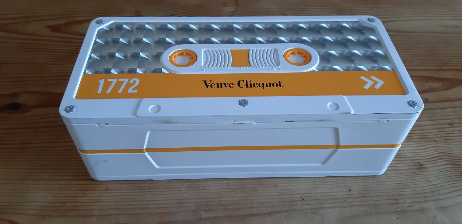 Vintage Veuve Clicquot Metal Box photo furniture