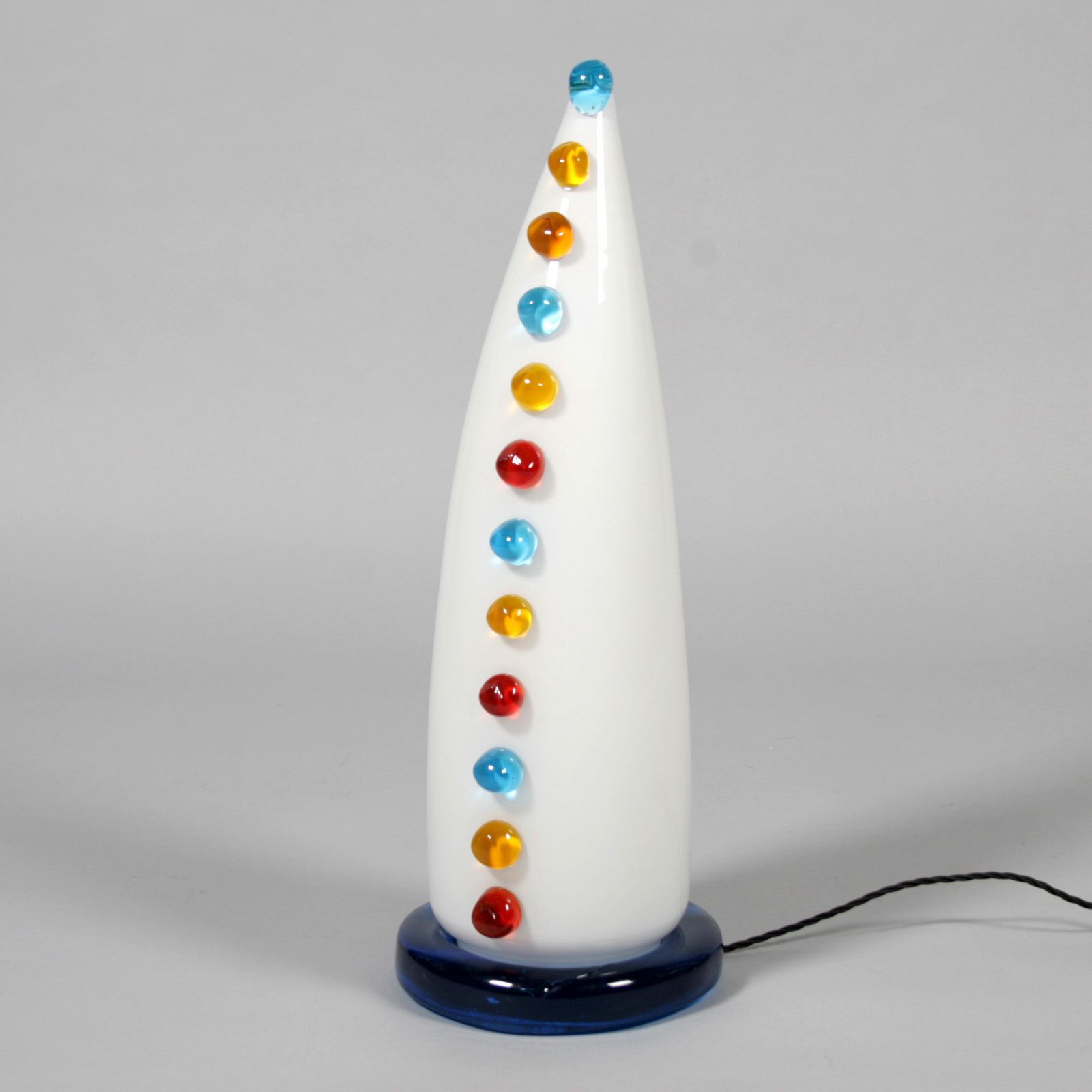 Mid Century Modern  Glass  Table Lamp By Vistosi