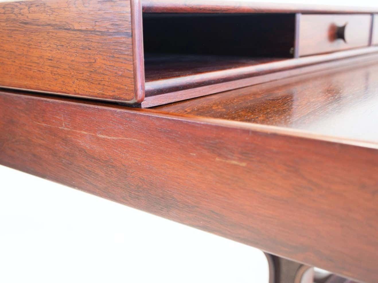 4300.0 Gianfranco Frattini For Bernini Wooden Desk With Storage Compartments photo
