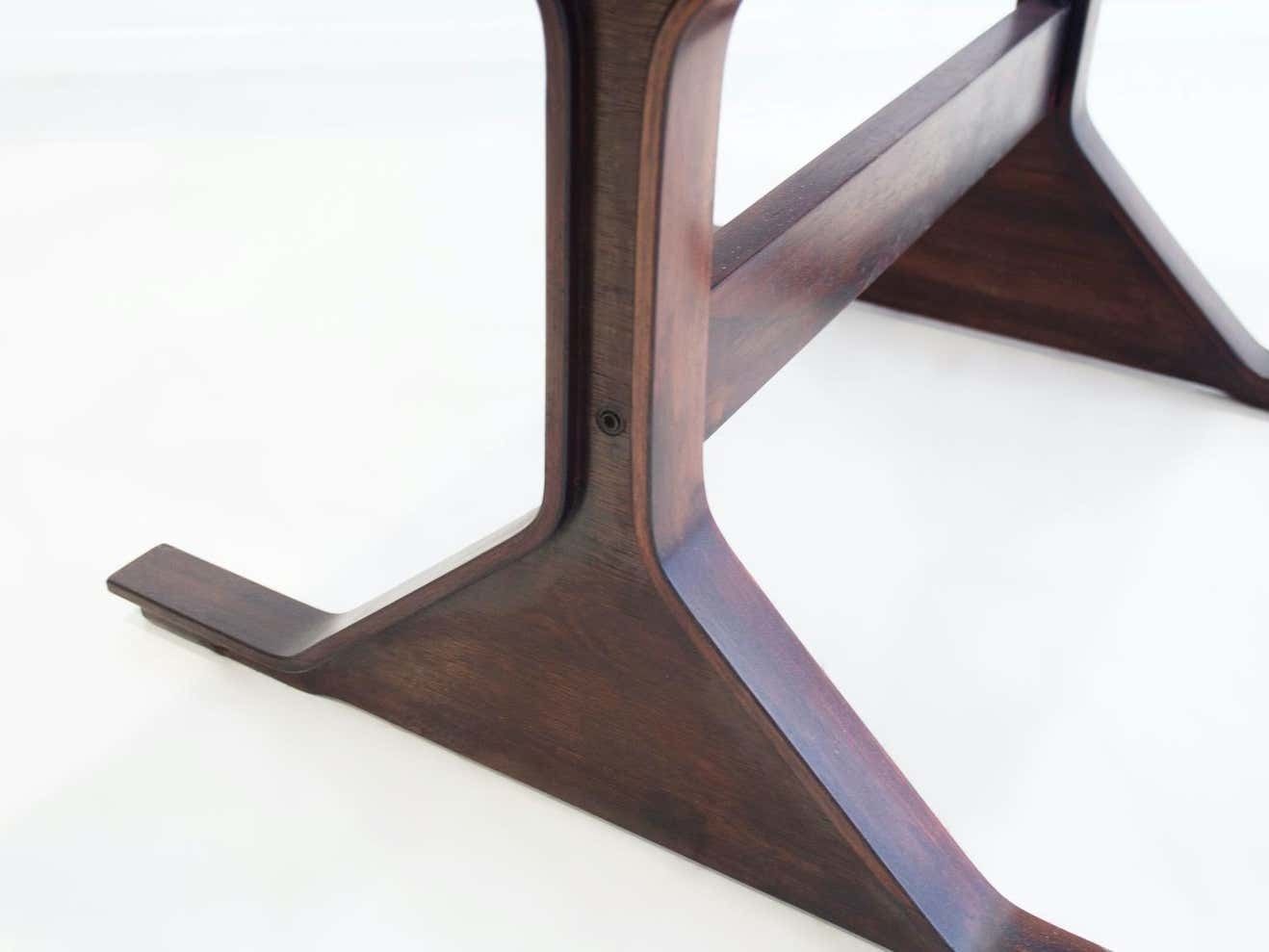 photo vinterior Gianfranco Frattini For Bernini Wooden Desk With Storage Compartments